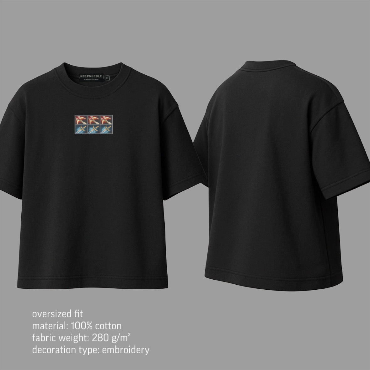 daedalus & falcon blade tee