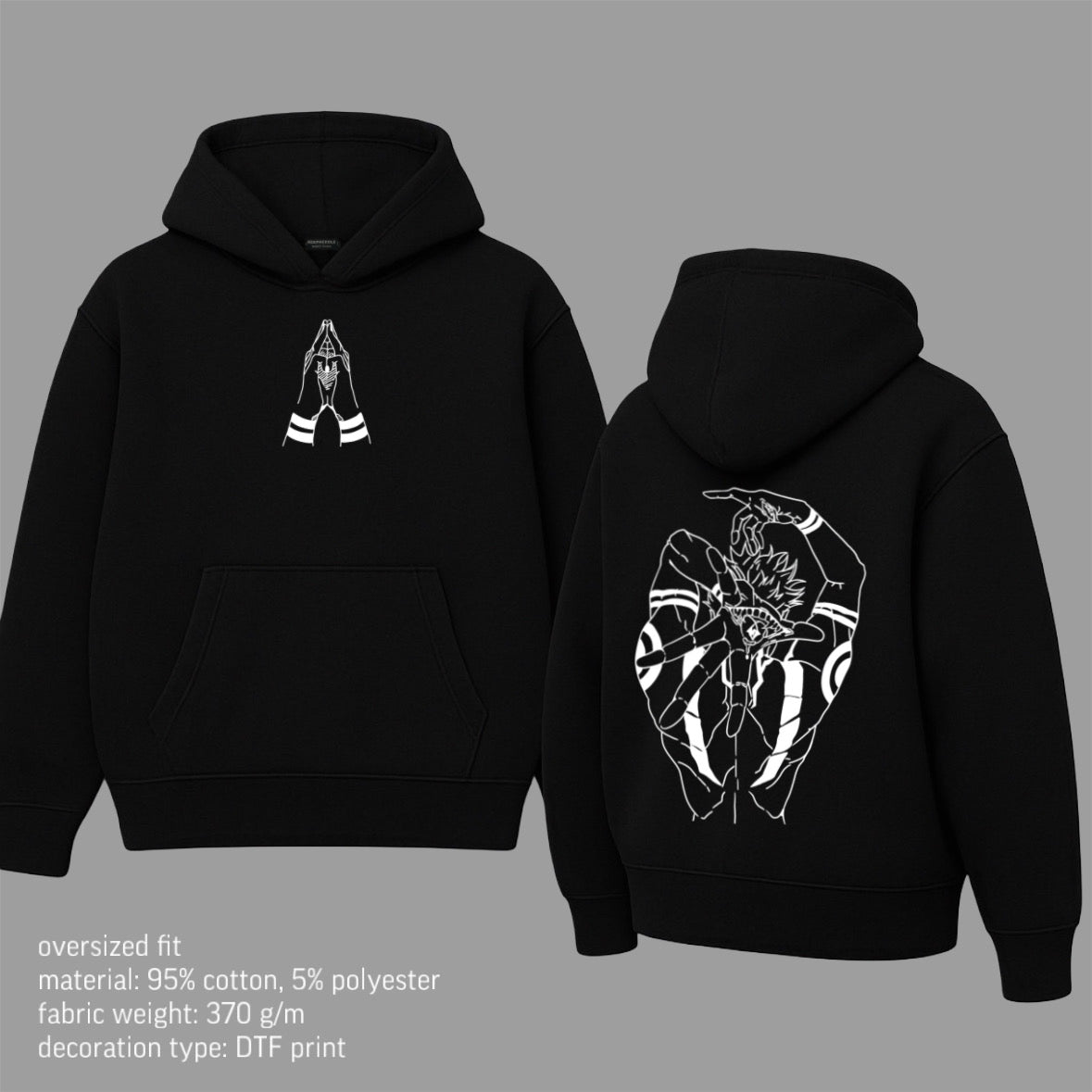 SUKUNA DTF PRINT Hoodie