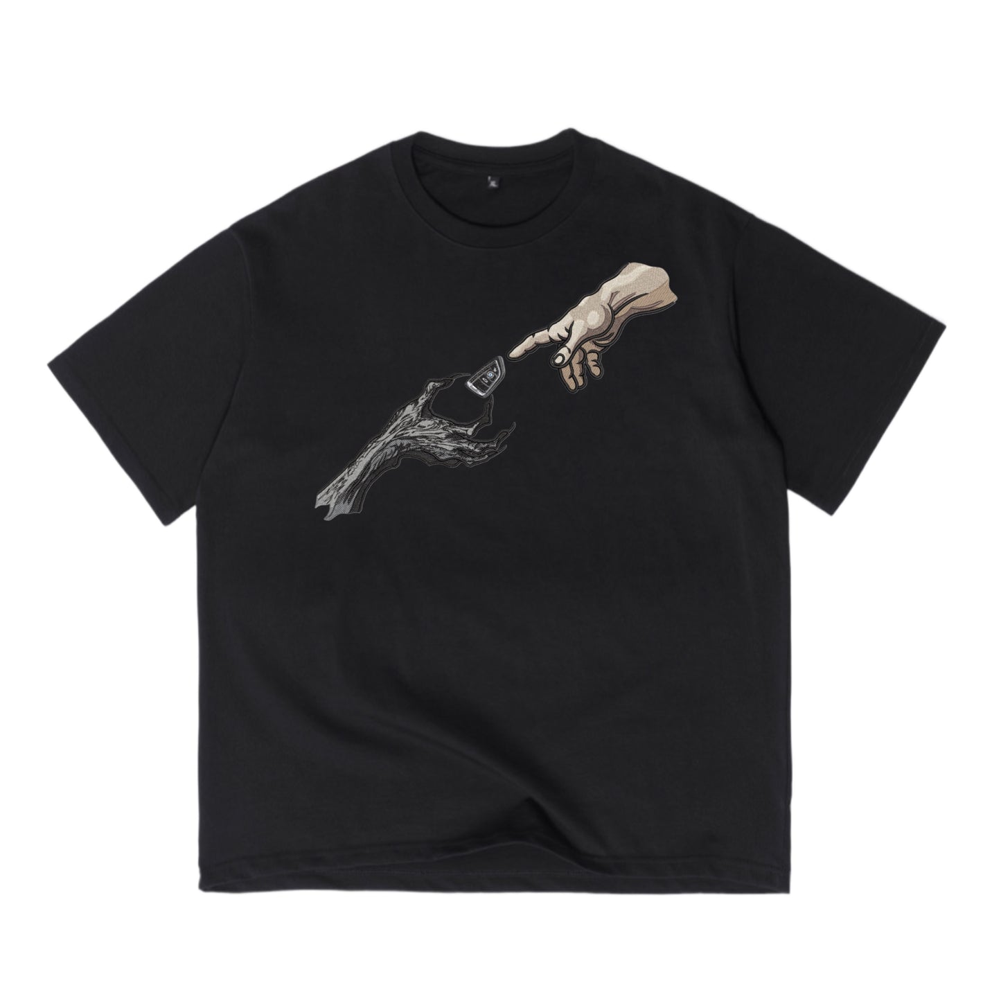 Hands & BMW key t-shirt