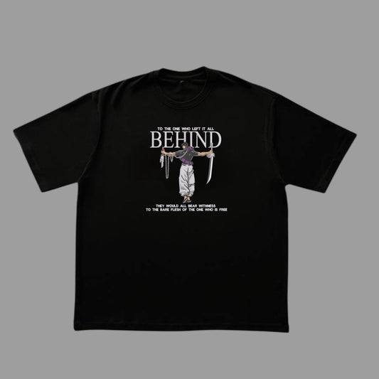 Behind tee