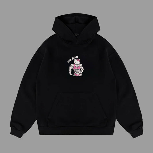 kitty hoodie M; L