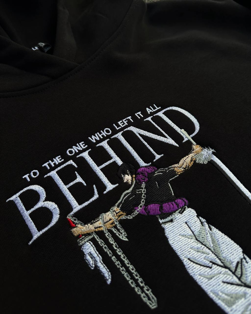 Behind tee