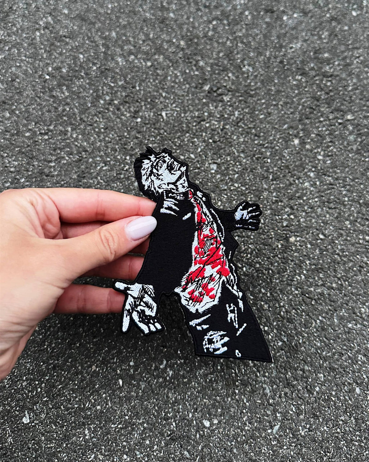 Crimson Manga Fighter Embroidered Patch – Jujutsu Kaisen