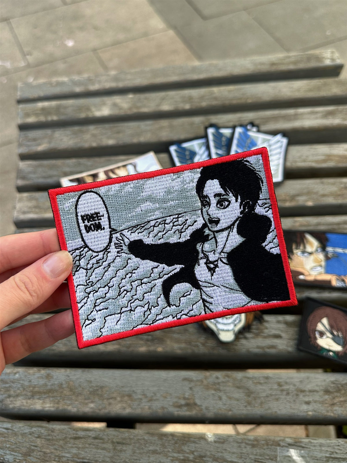 Snowfield Manga Panel Embroidered Patch – Attack on Titan