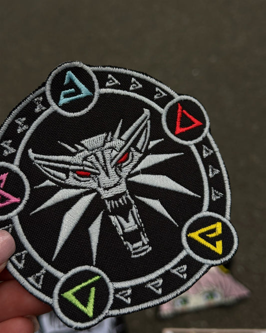 Wolf School Medallion Embroidered Patch – The Witcher