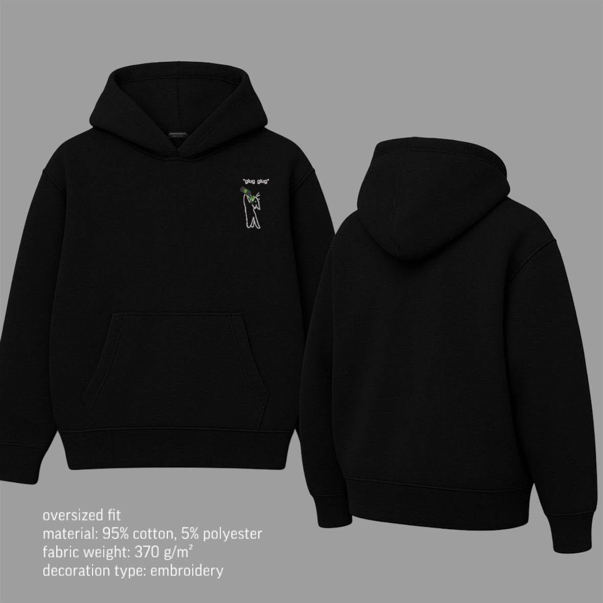 *glug glug* hoodie
