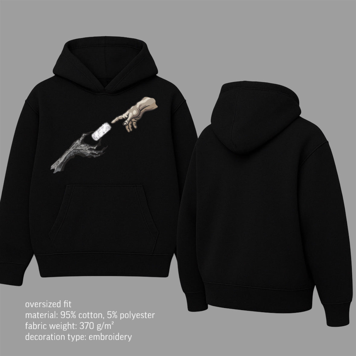 God&hand energy drink hoodie