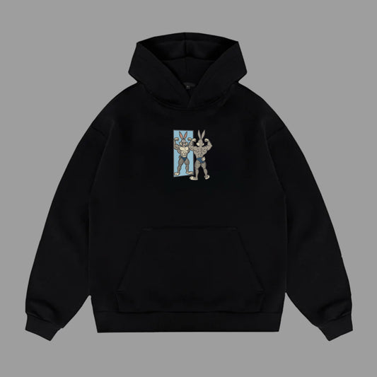 MUSCLE BUNNY HOODIE