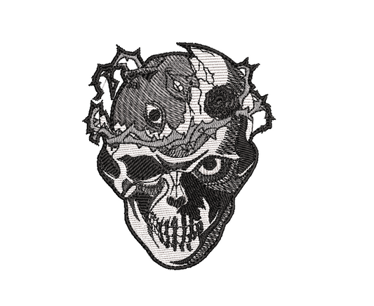 Skull Berserk Patch 10x9 cm