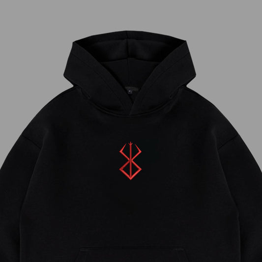 Sudadera con capucha con logo de Berserk