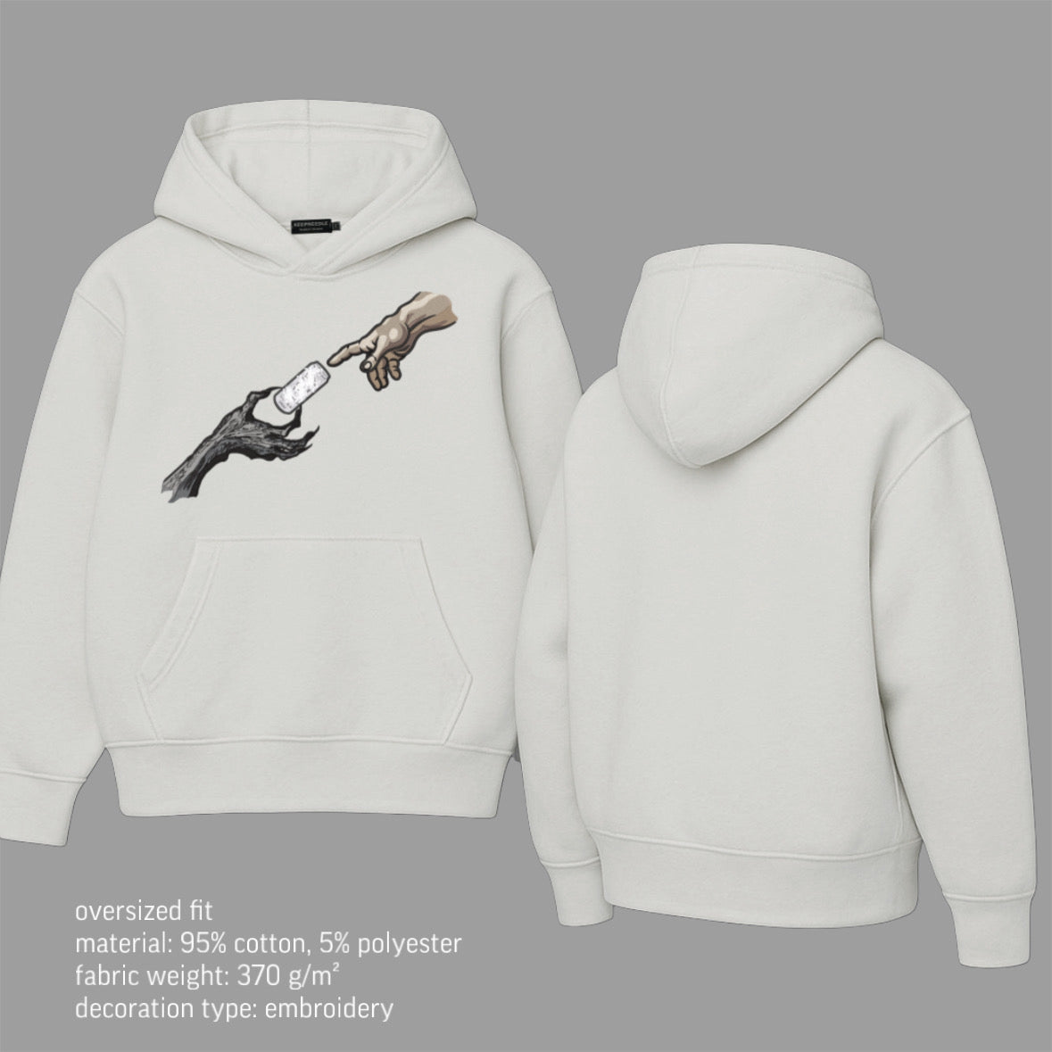 God&hand energy drink hoodie