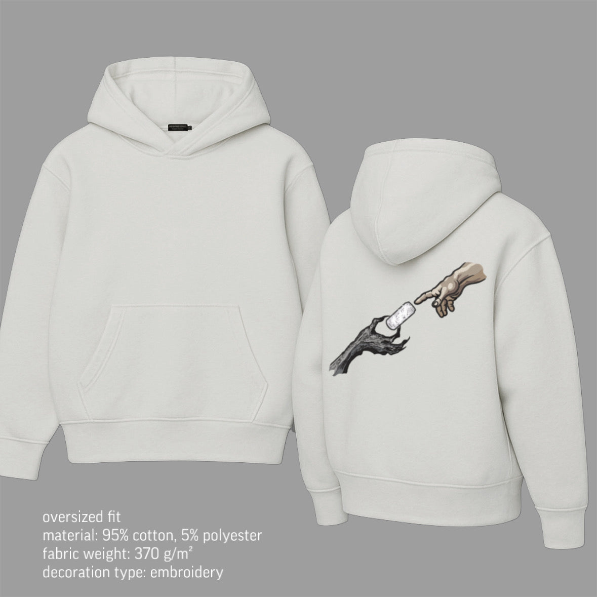 God&hand energy drink hoodie