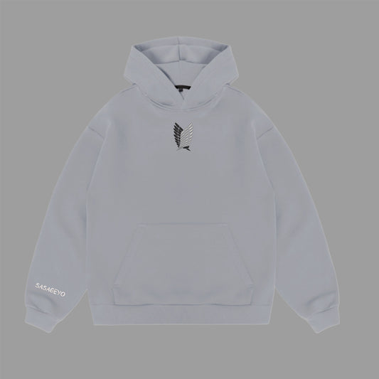 AoT silver hoodie S; M; XL