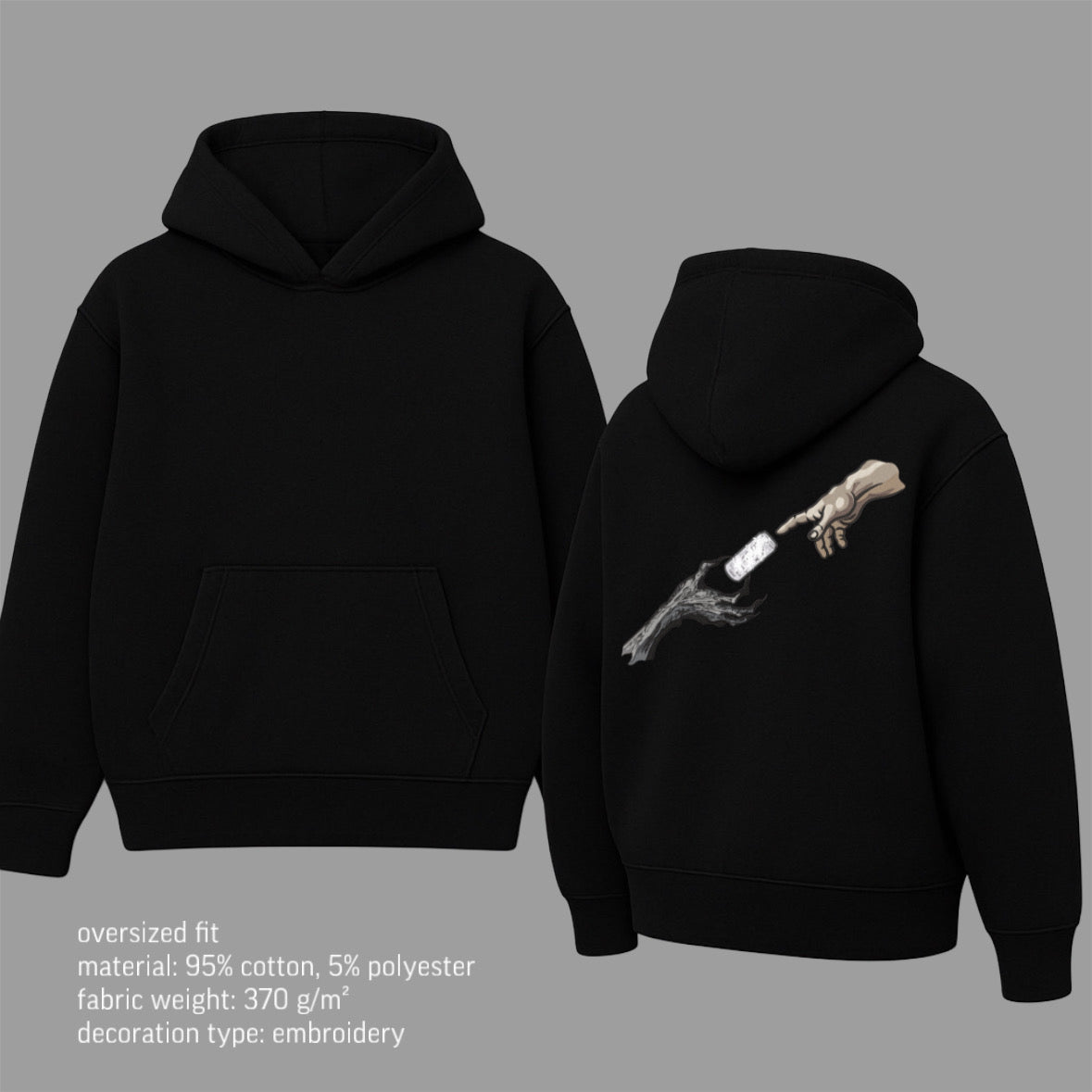 God&hand energy drink hoodie