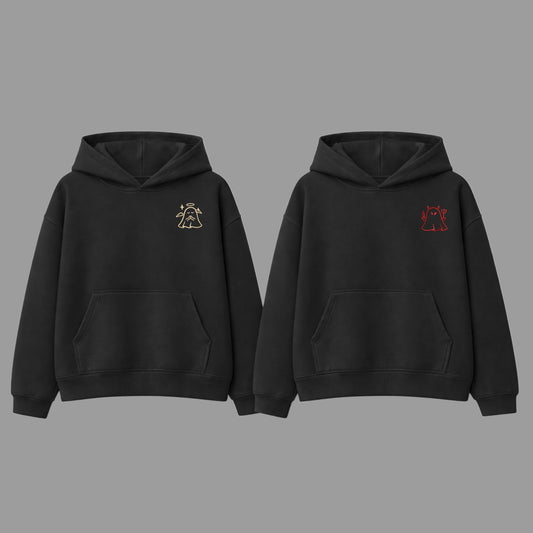 Angel & Devil  Hoodies