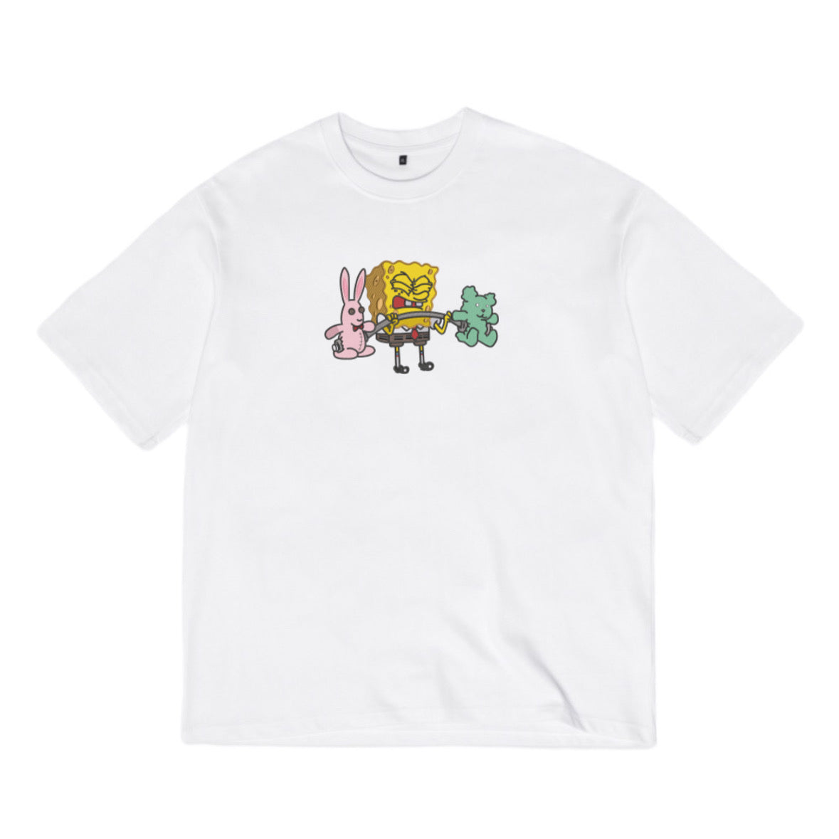 SpongeBob lifting weights t-shirt