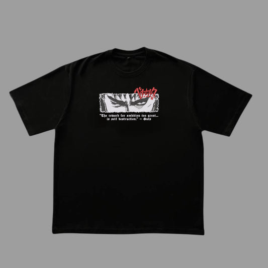 Black Swordsman Panel Tee XL