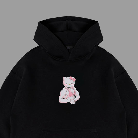 Gym kitty hoodie M