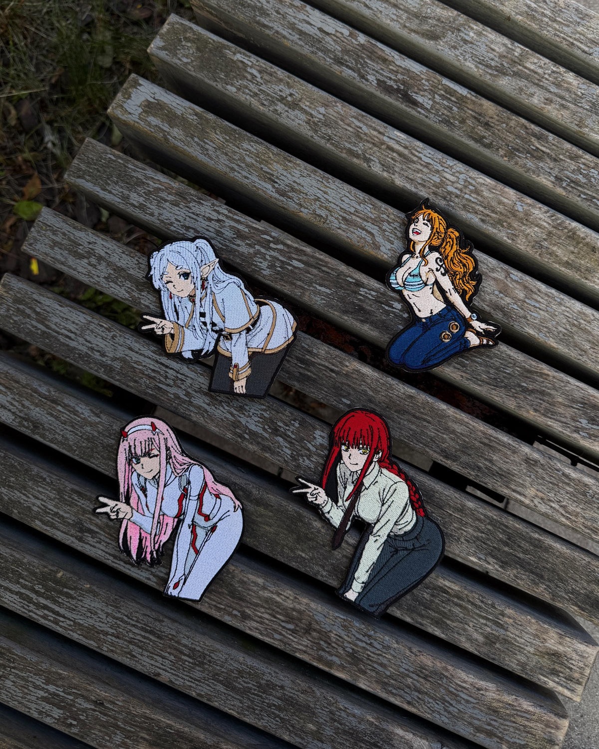 Embroidered Anime Girl Patch – Pink Hair