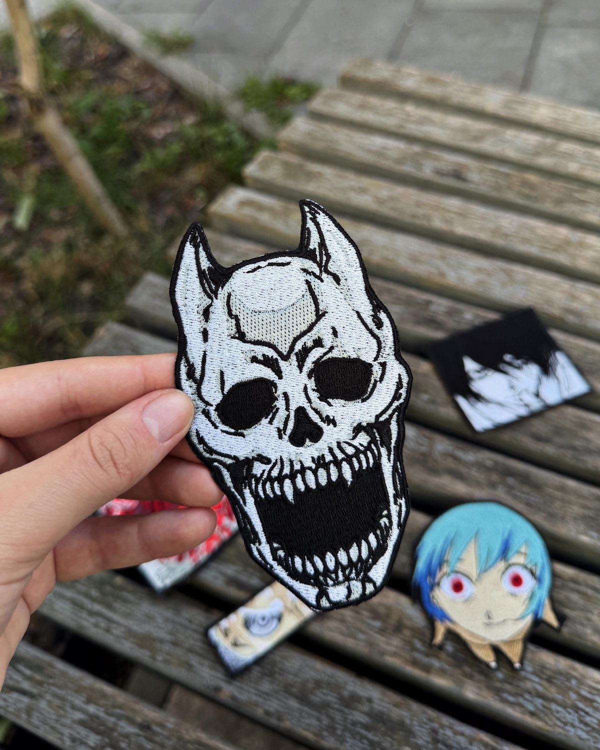 Skull Embroidered Patch