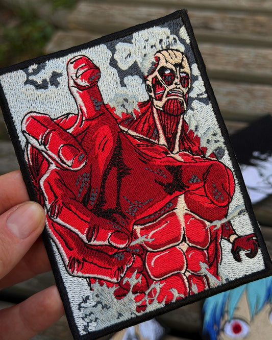 AOT Red Muscle Giant Embroidered Patch