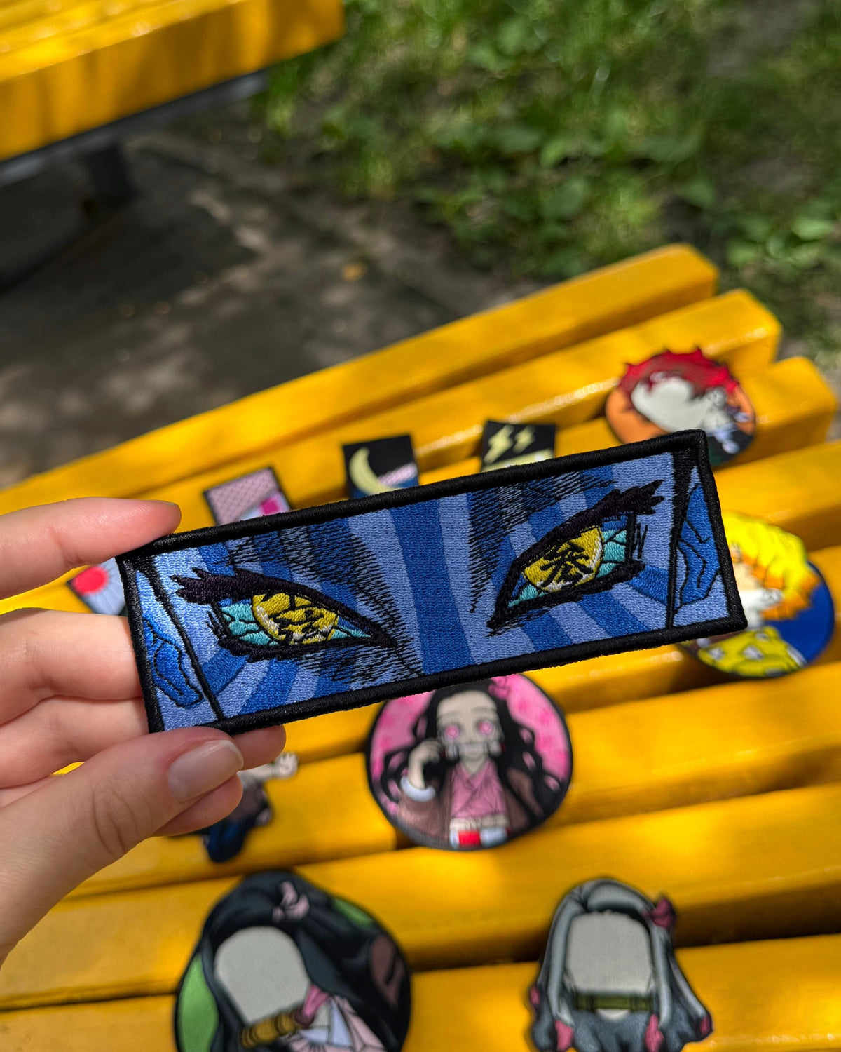 KNY Blue Eyes Embroidered Patch