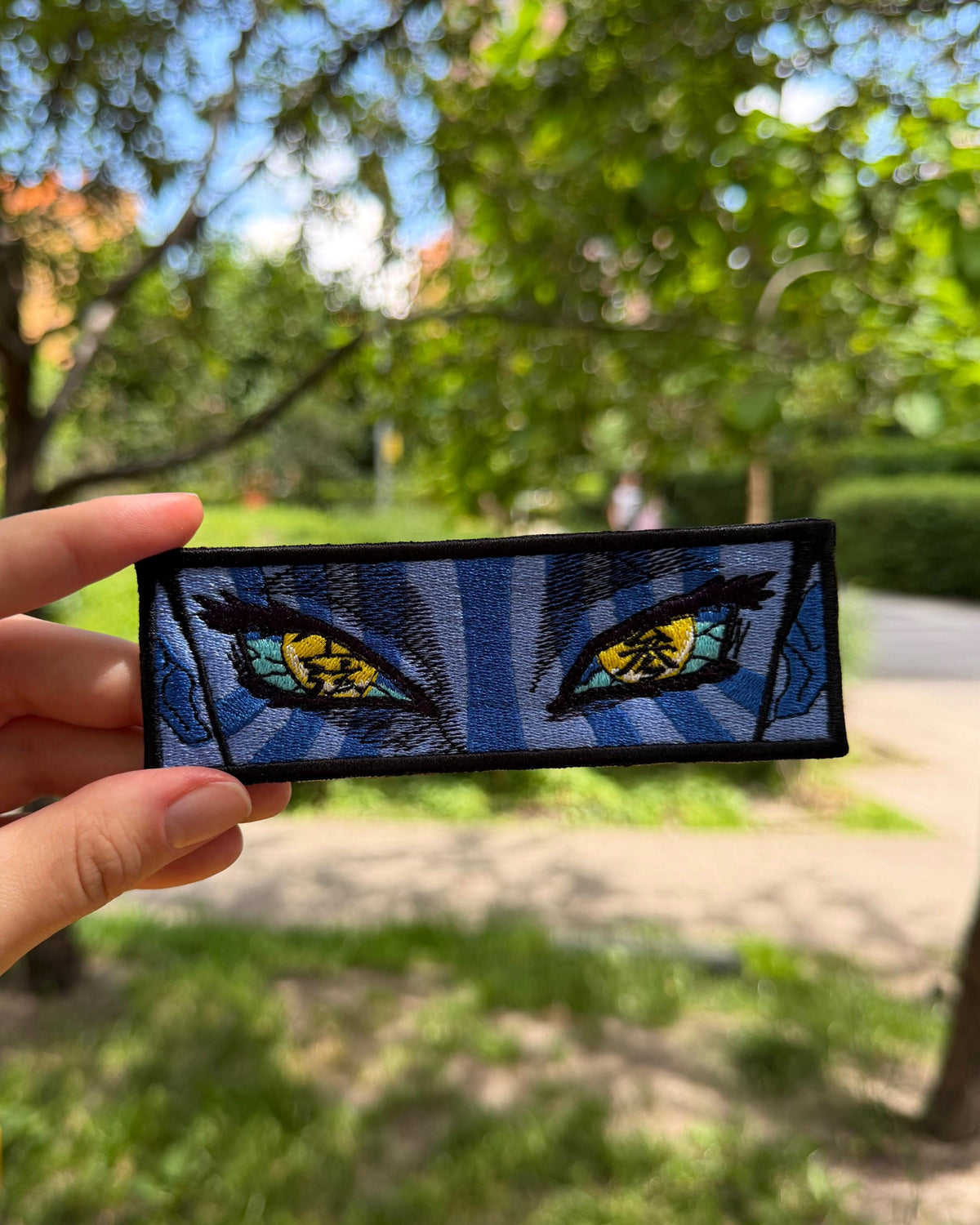 KNY Blue Eyes Embroidered Patch