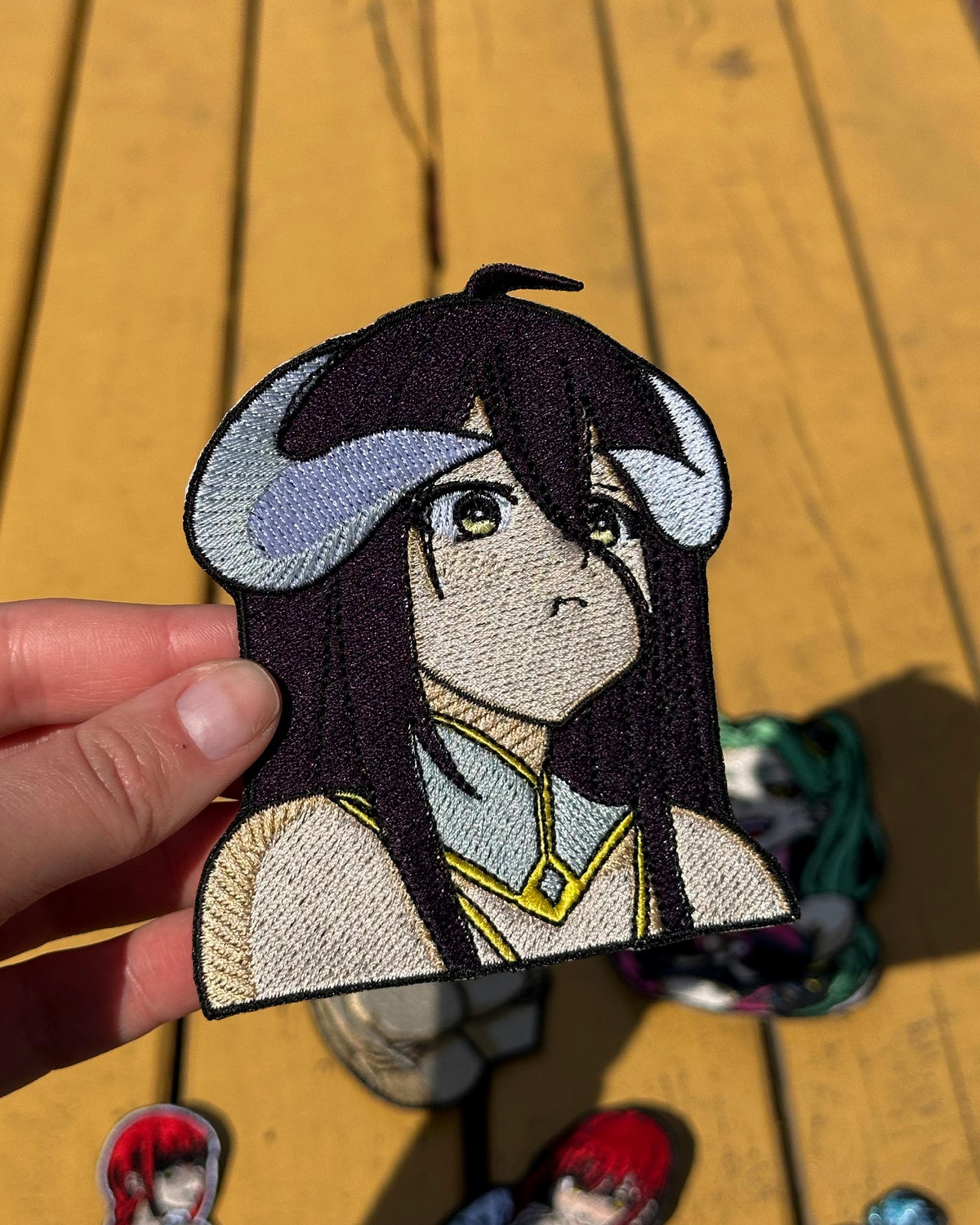 Overlord Horned Anime Girl Embroidered Patch