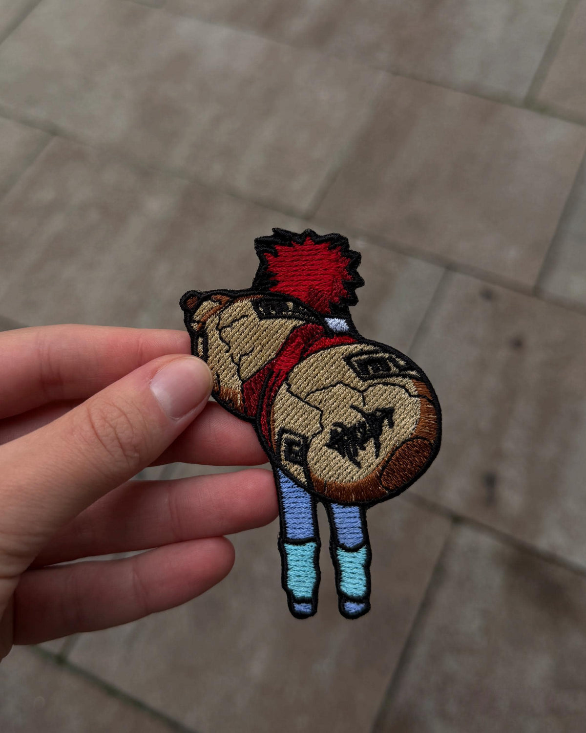 Sand Gourd Back View Embroidered Patch