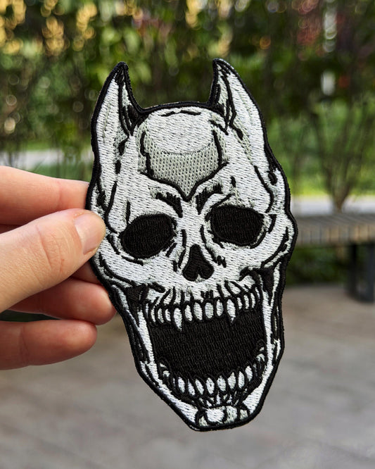 Skull Embroidered Patch