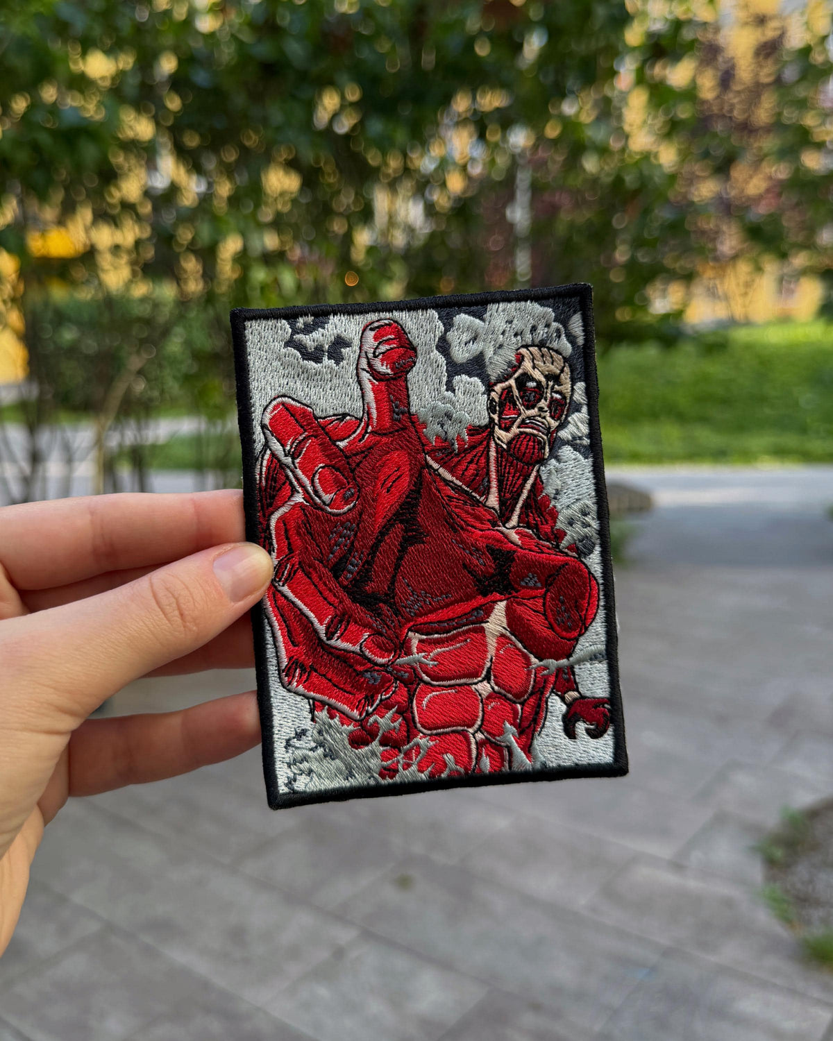 AOT Red Muscle Giant Embroidered Patch