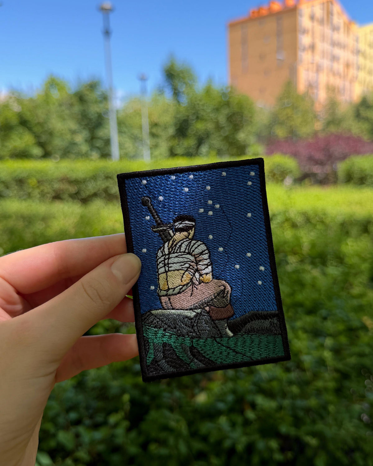 Berserk Bandaged Swordsman Embroidered Patch