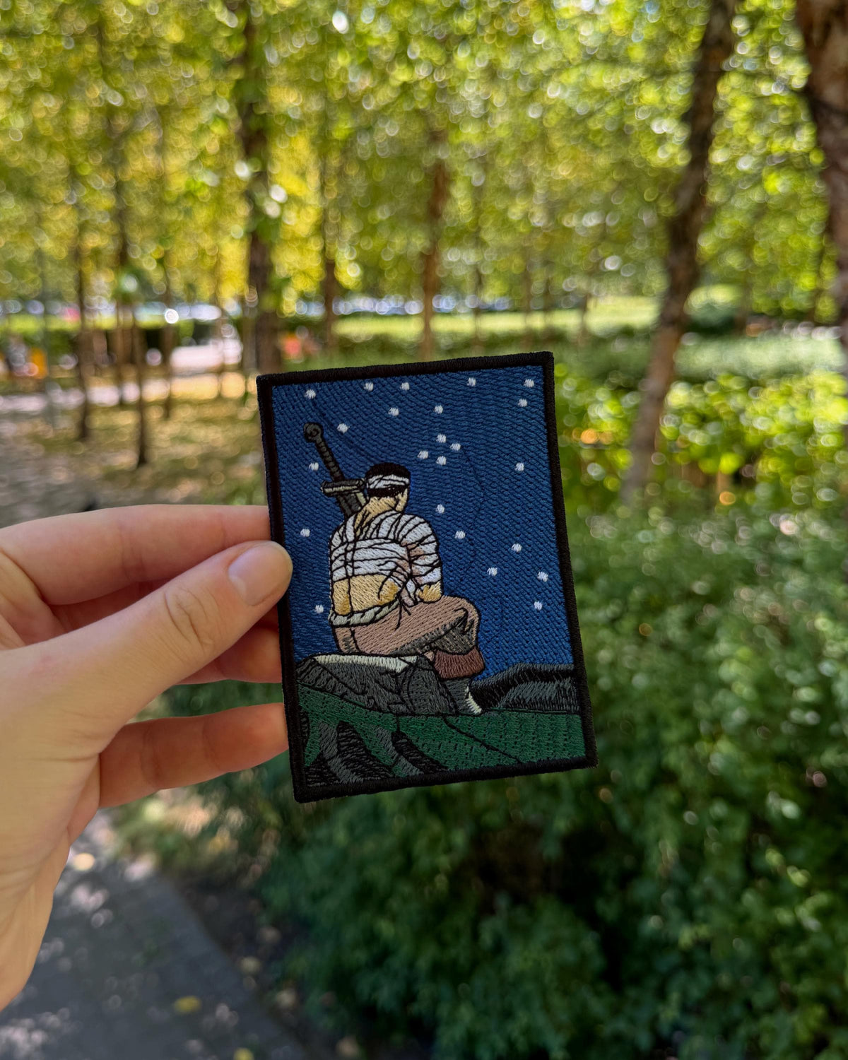 Berserk Bandaged Swordsman Embroidered Patch