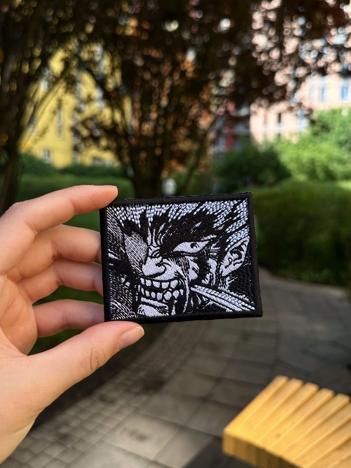 Dark Fantasy Warrior Embroidered Patch