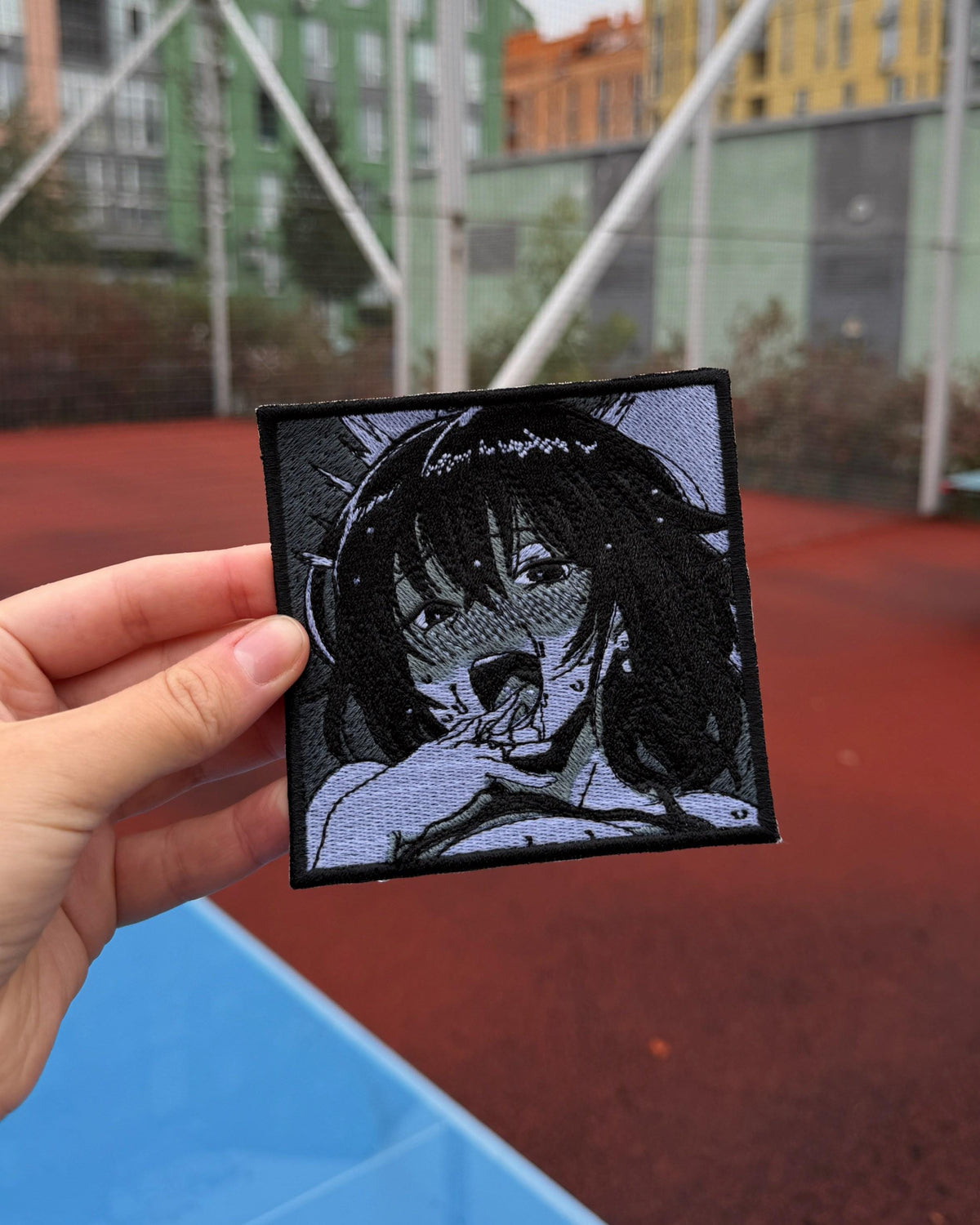 Midnight Blush Manga Panel Embroidered Patch