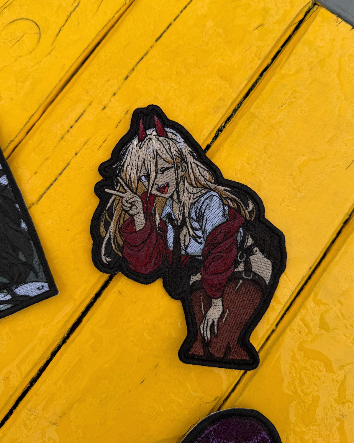 Ember Horns Anime Girl Embroidered Patch
