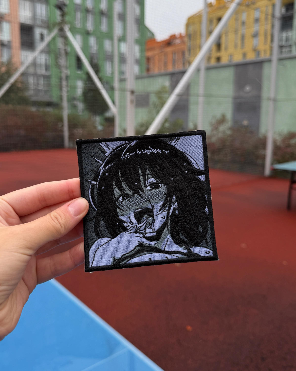 Midnight Blush Manga Panel Embroidered Patch
