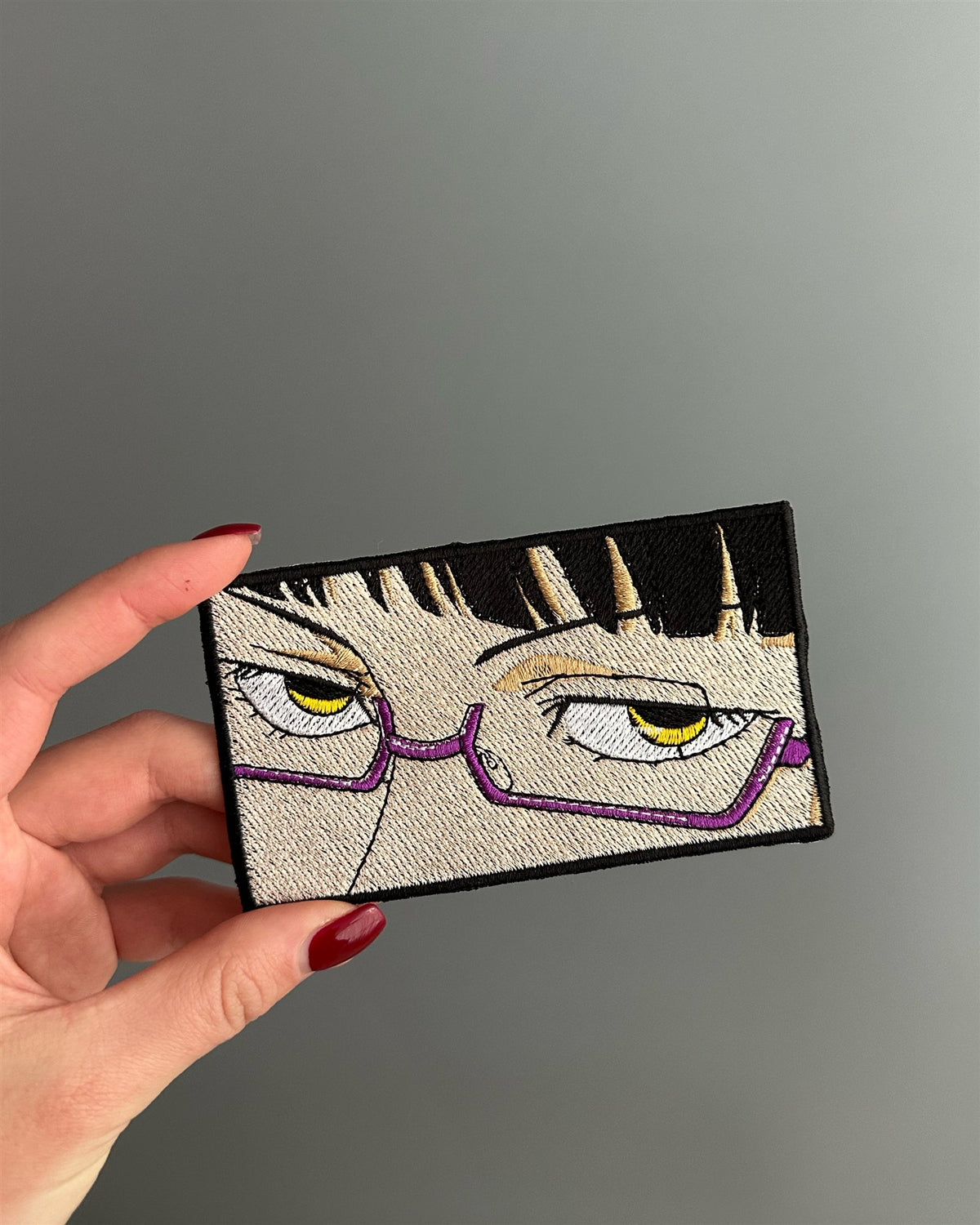 Purple Glasses Eyes Embroidered Patch – Jujutsu Kaisen