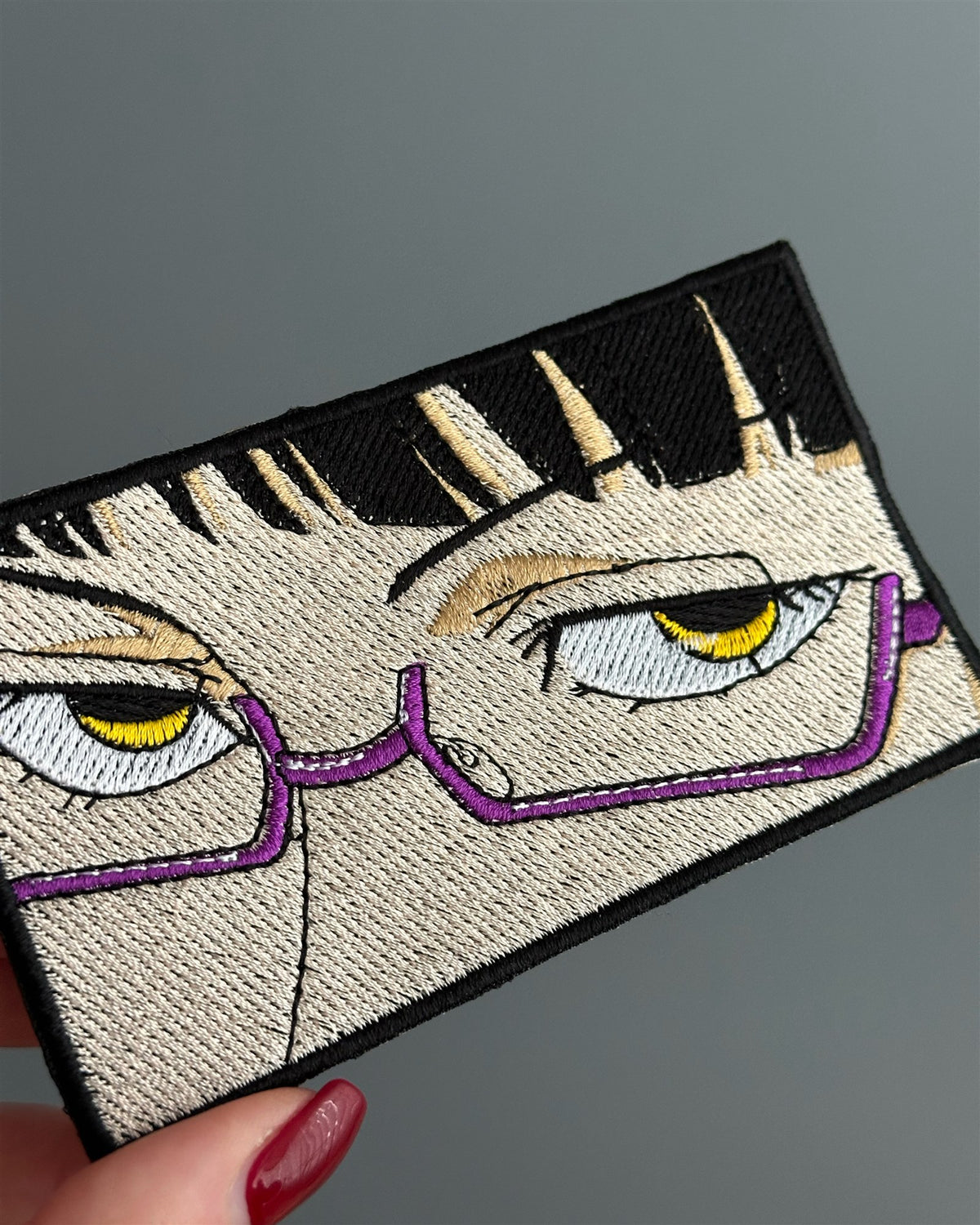 Purple Glasses Eyes Embroidered Patch – Jujutsu Kaisen