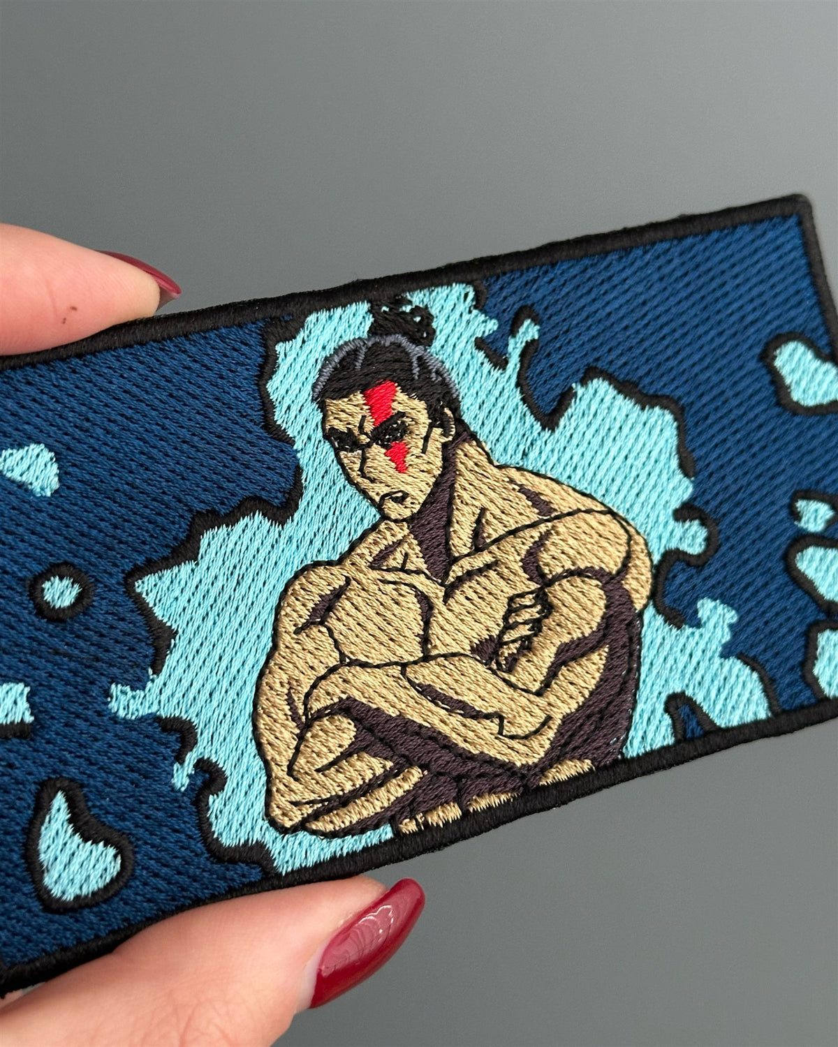 Blue Flame Brawler Embroidered Patch – Jujutsu Kaisen