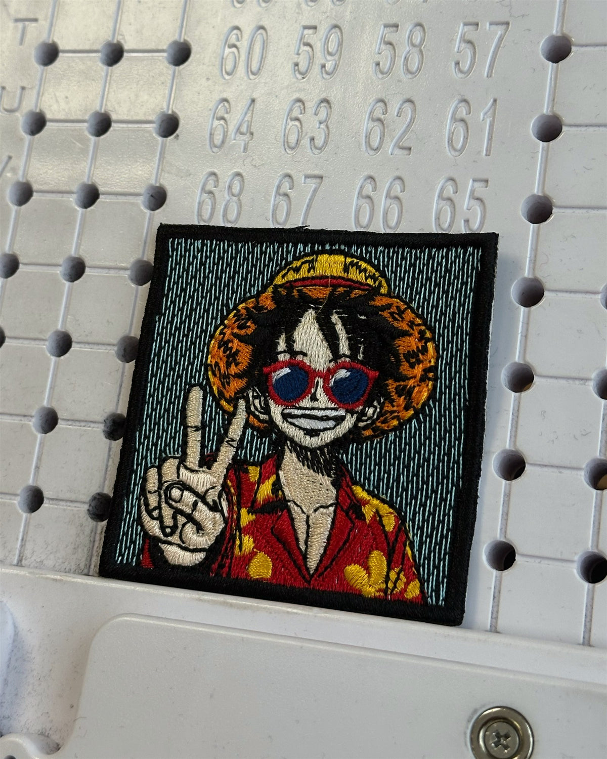 Luffy Peace Sign Embroidered Patch – One Piece