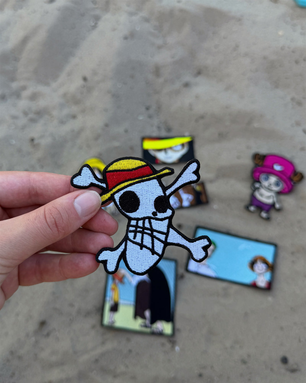 Straw Hat Jolly Roger Embroidered Patch – One Piece