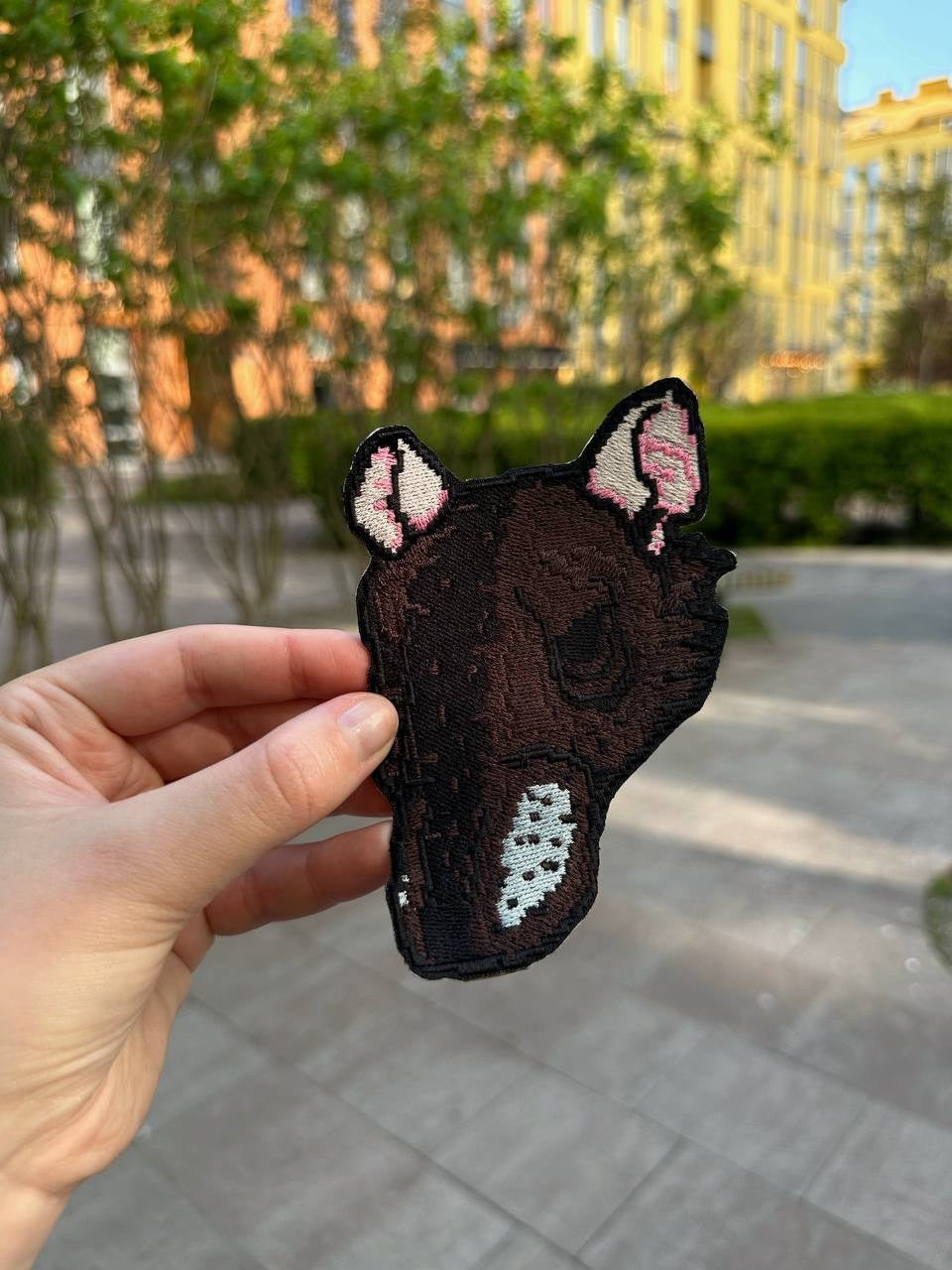 Rat Mask Embroidered Patch – Hotline Miami