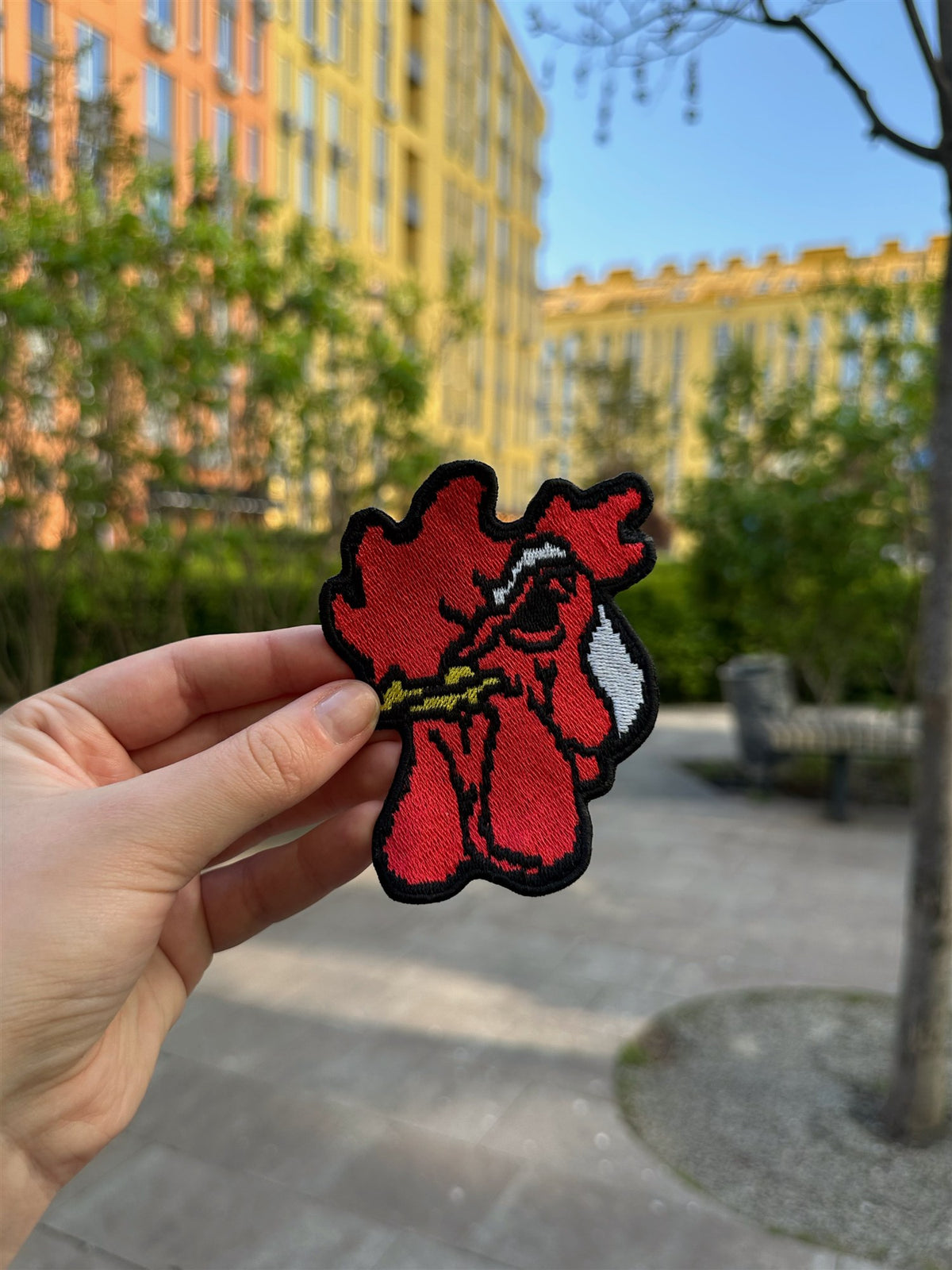 Richard Rooster Mask Embroidered Patch – Hotline Miami
