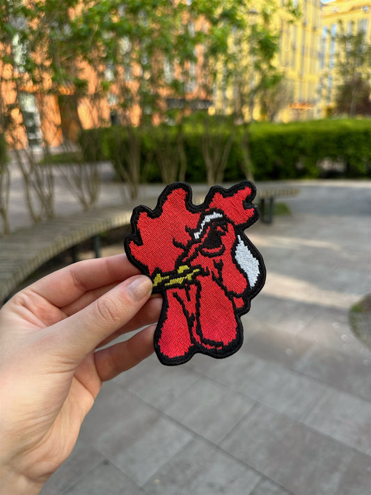 Richard Rooster Mask Embroidered Patch – Hotline Miami