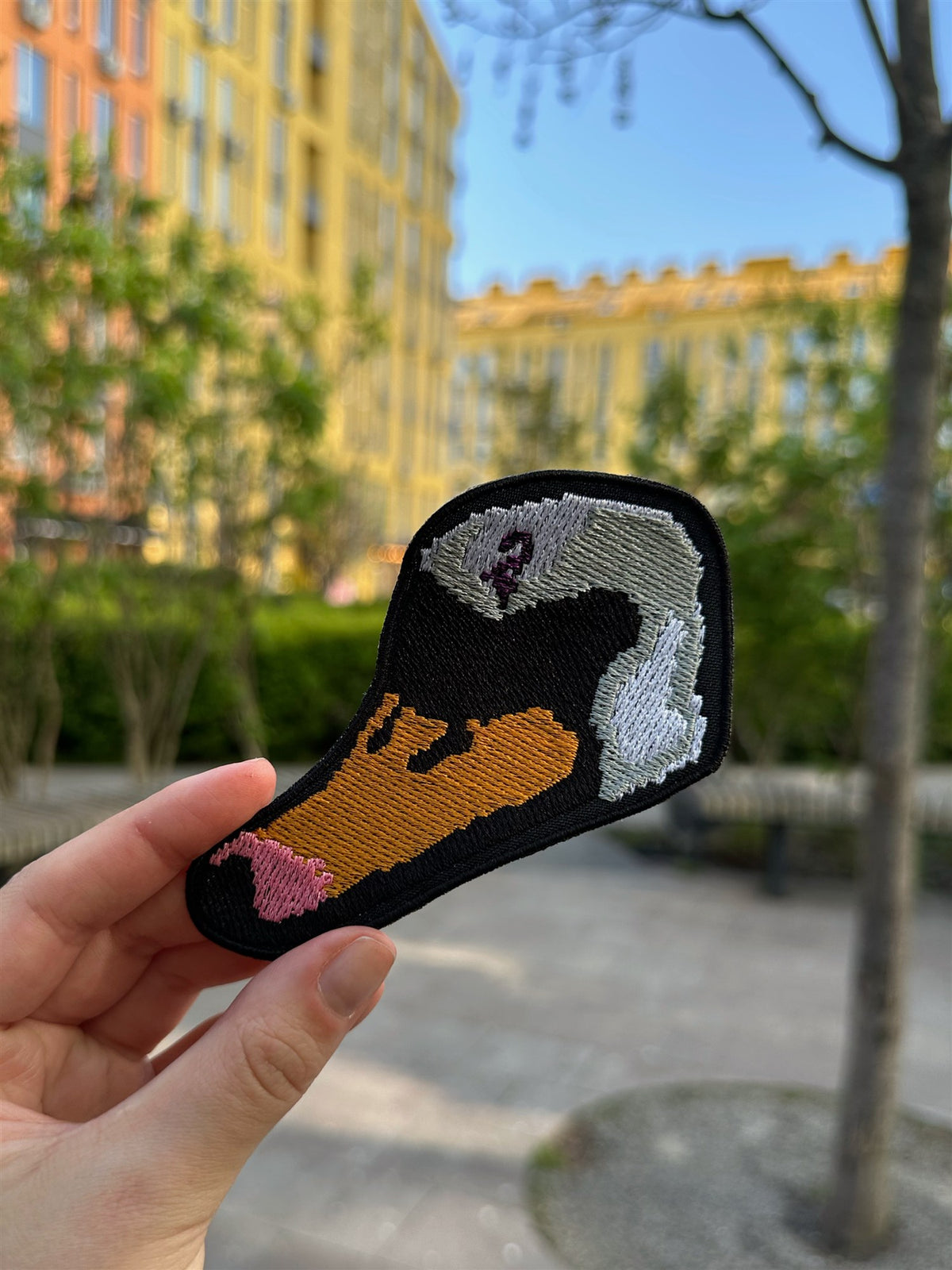 Swan Mask Embroidered Patch – Hotline Miami 2