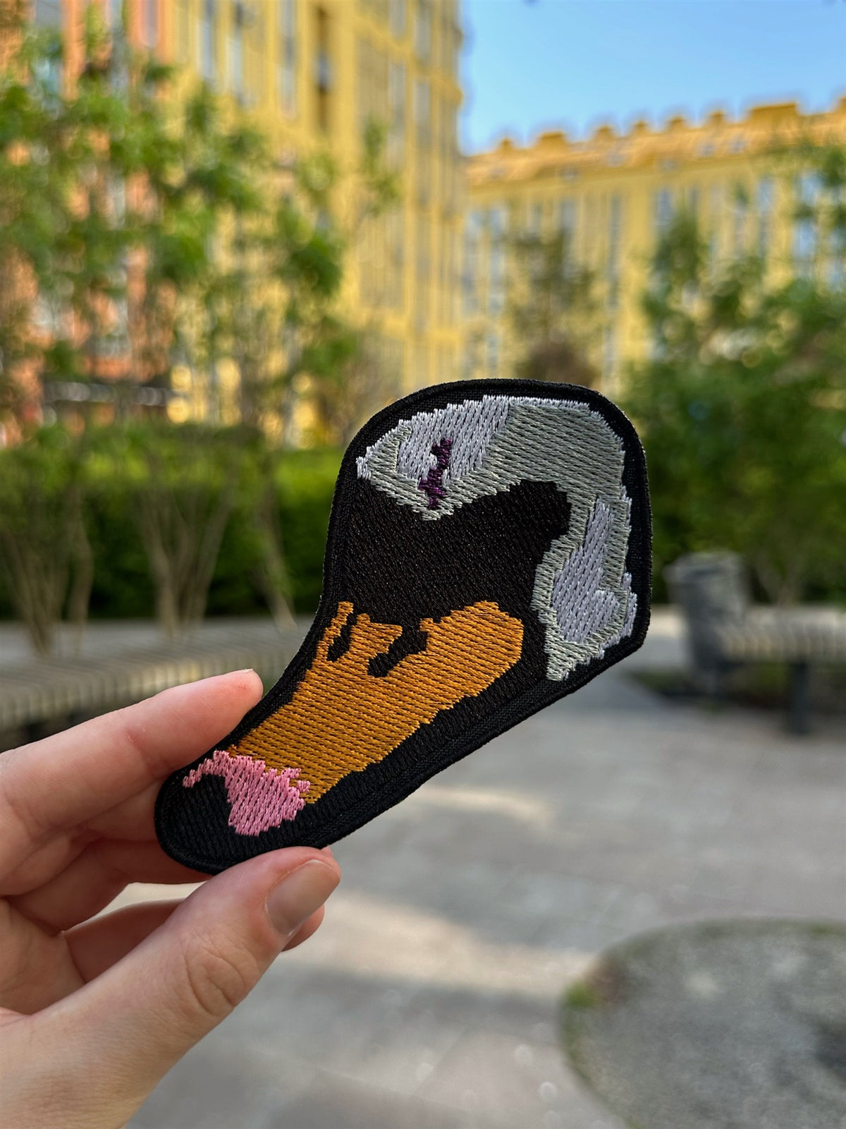 Swan Mask Embroidered Patch – Hotline Miami 2