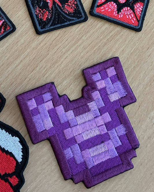Enchanted Chestplate Embroidered Patch – Minecraft