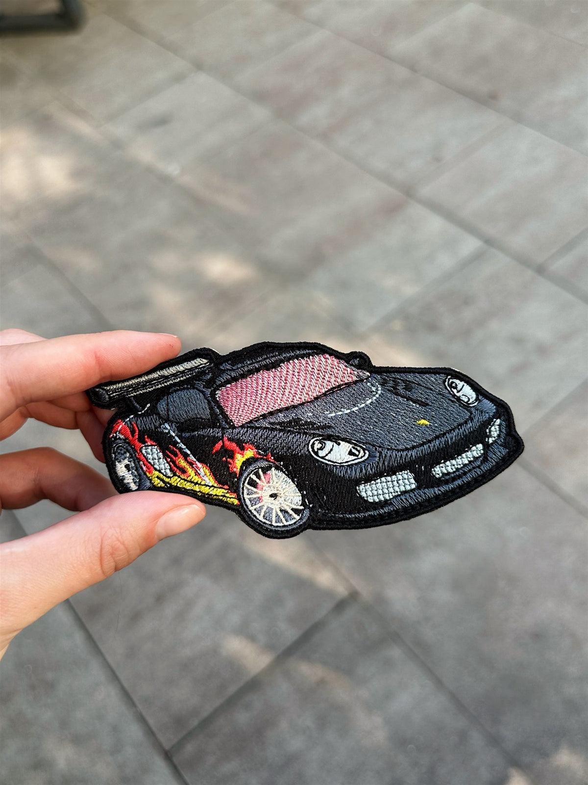 Flame Racer Embroidered Patch – Need for Speed