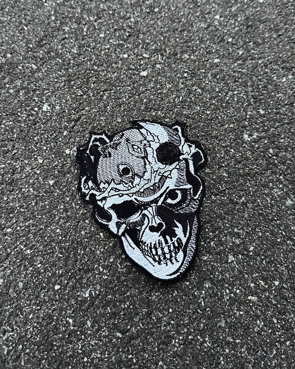 Cracked Skull Embroidered Patch – Berserk